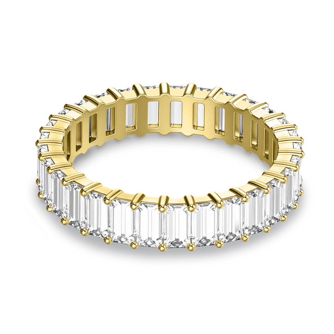 Ariston Emerald-Cut Moissanite Eternity Ring 3