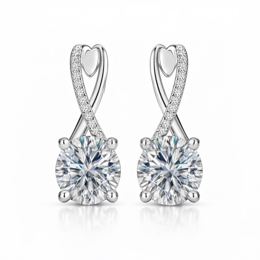 Ayla Moissanite Earrings 2