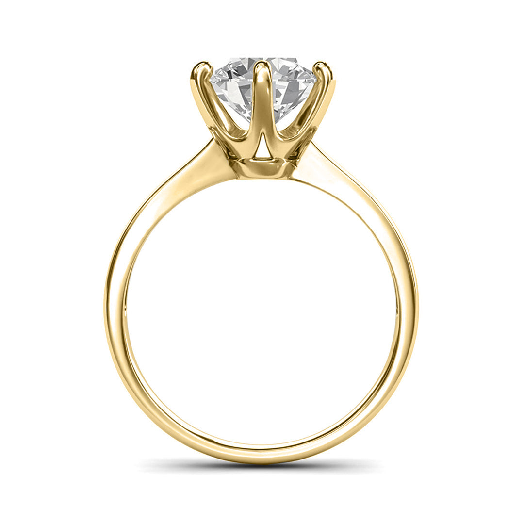 Celestia 6-Prong Solitaire Moissanite Ring 5