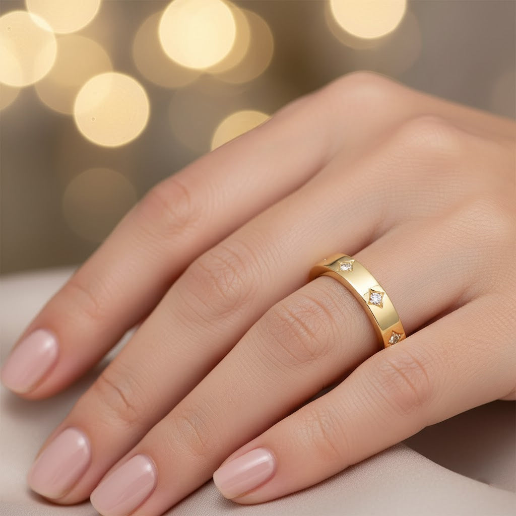 Celestial Moissanite Ring 2