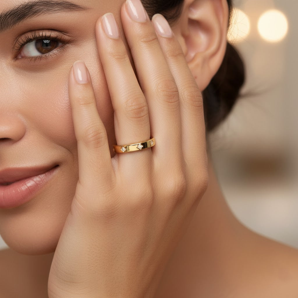 Celestial Moissanite Ring 3