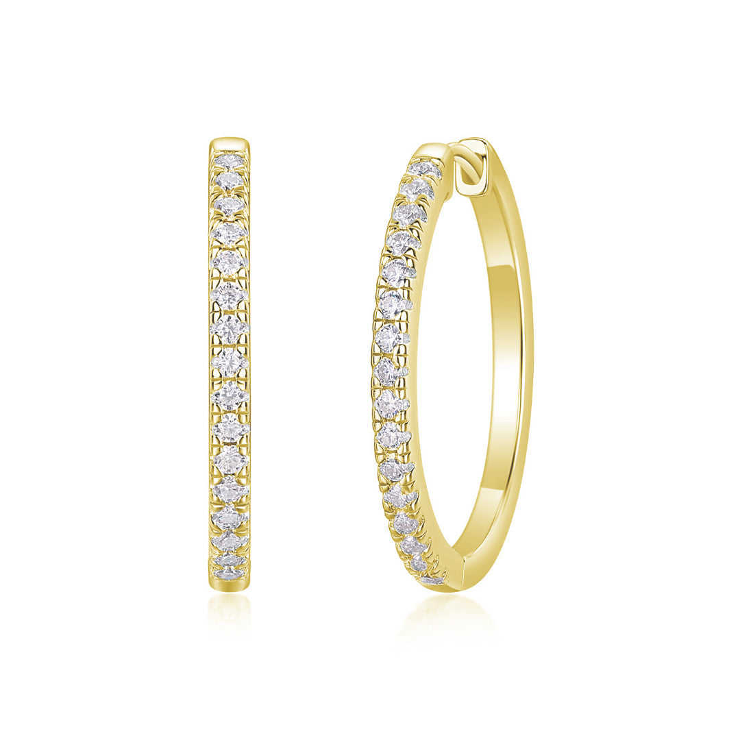 Chana Moissanite Hoop Earrings 1