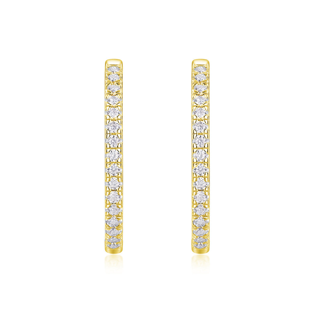 Chana Moissanite Hoop Earrings 2