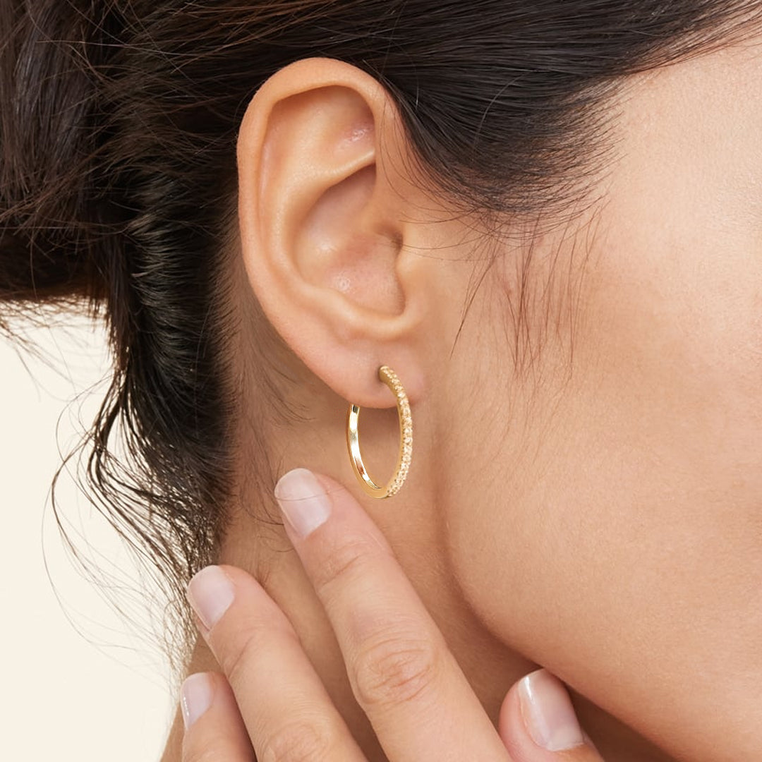 Chana Moissanite Hoop Earrings 7