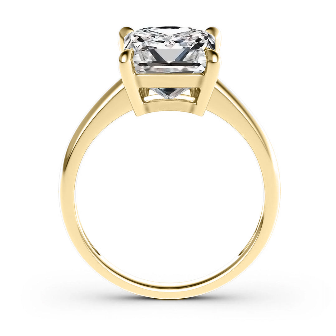 Isadora Princess-Cut Moissanite Ring 4