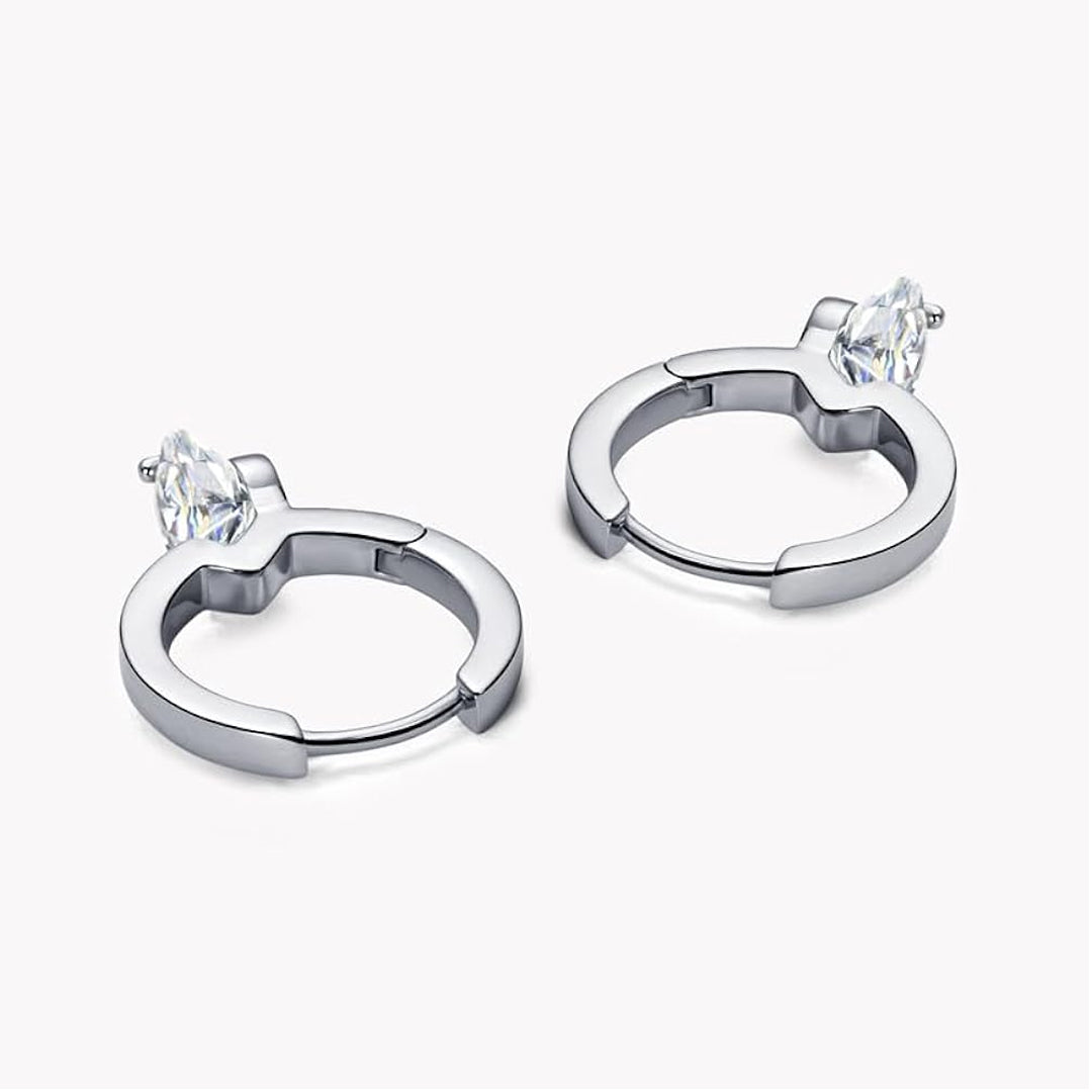 Izzy Round-Cut Moissanite Earrings 2