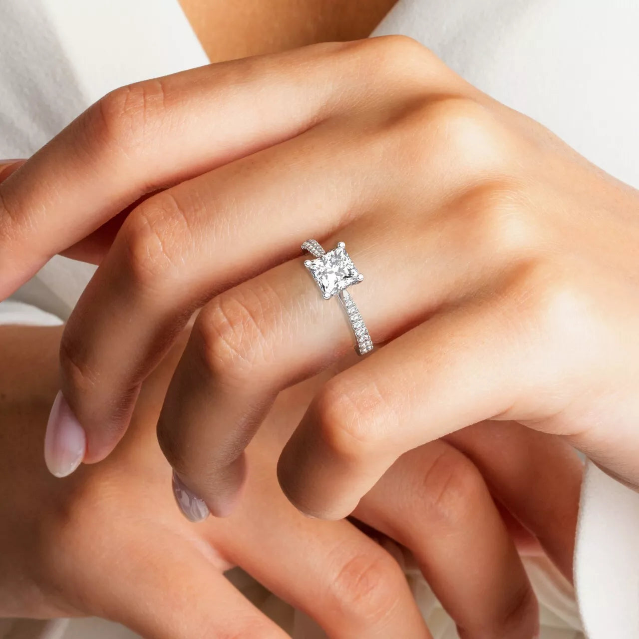 Regalia Princess-Cut Moissanite Ring 1