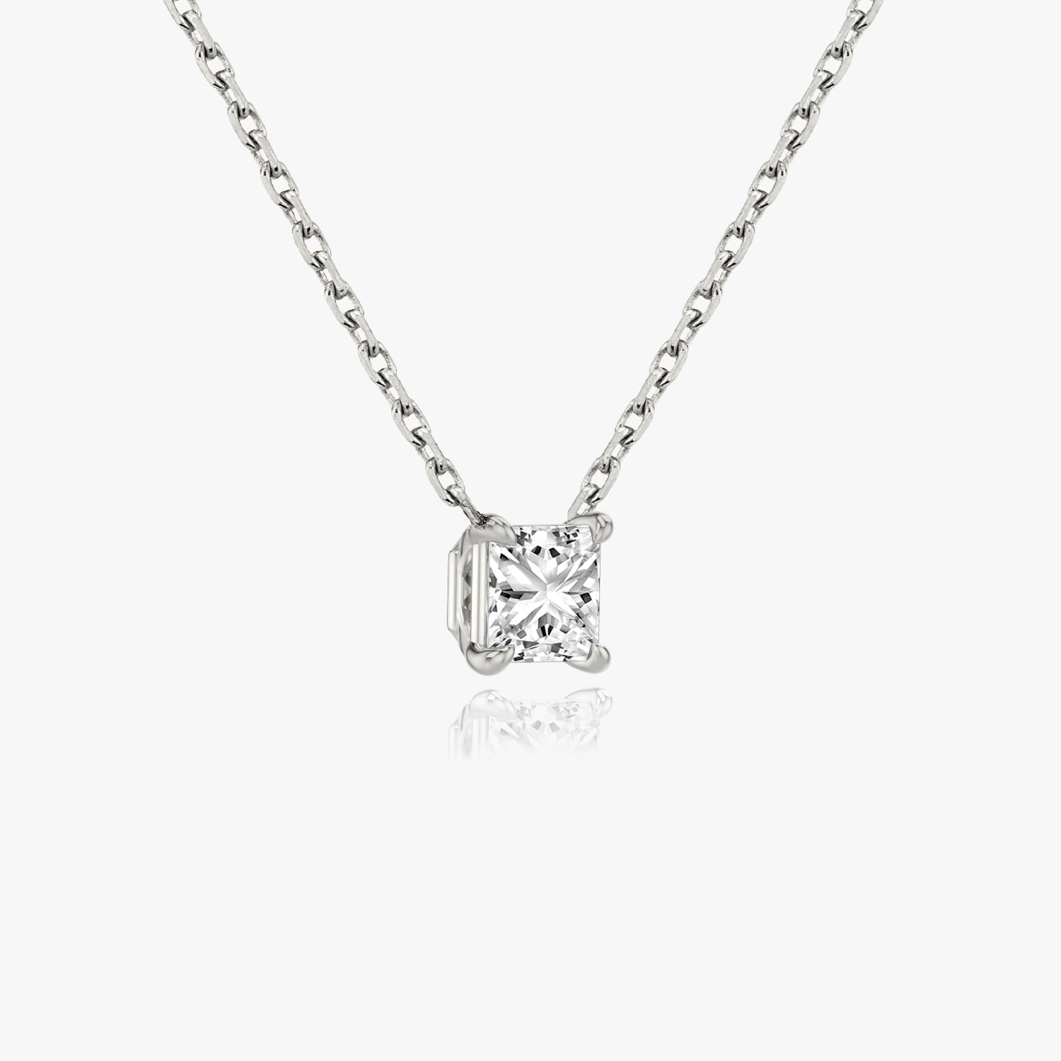 Valoria Princess-Cut Moissanite Pendant 1