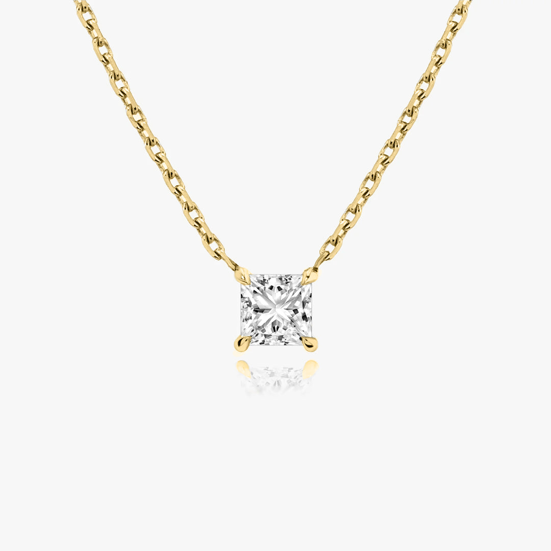 Valoria Princess-Cut Moissanite Pendant 4