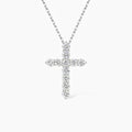 Abigail Delicate Cross Moissanite Necklace 0