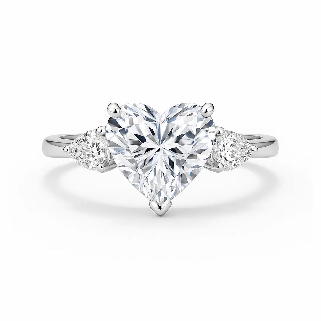 Amoura Heart Moissanite Ring 0