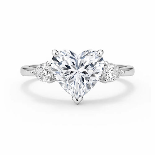 Amoura Heart Moissanite Ring 0