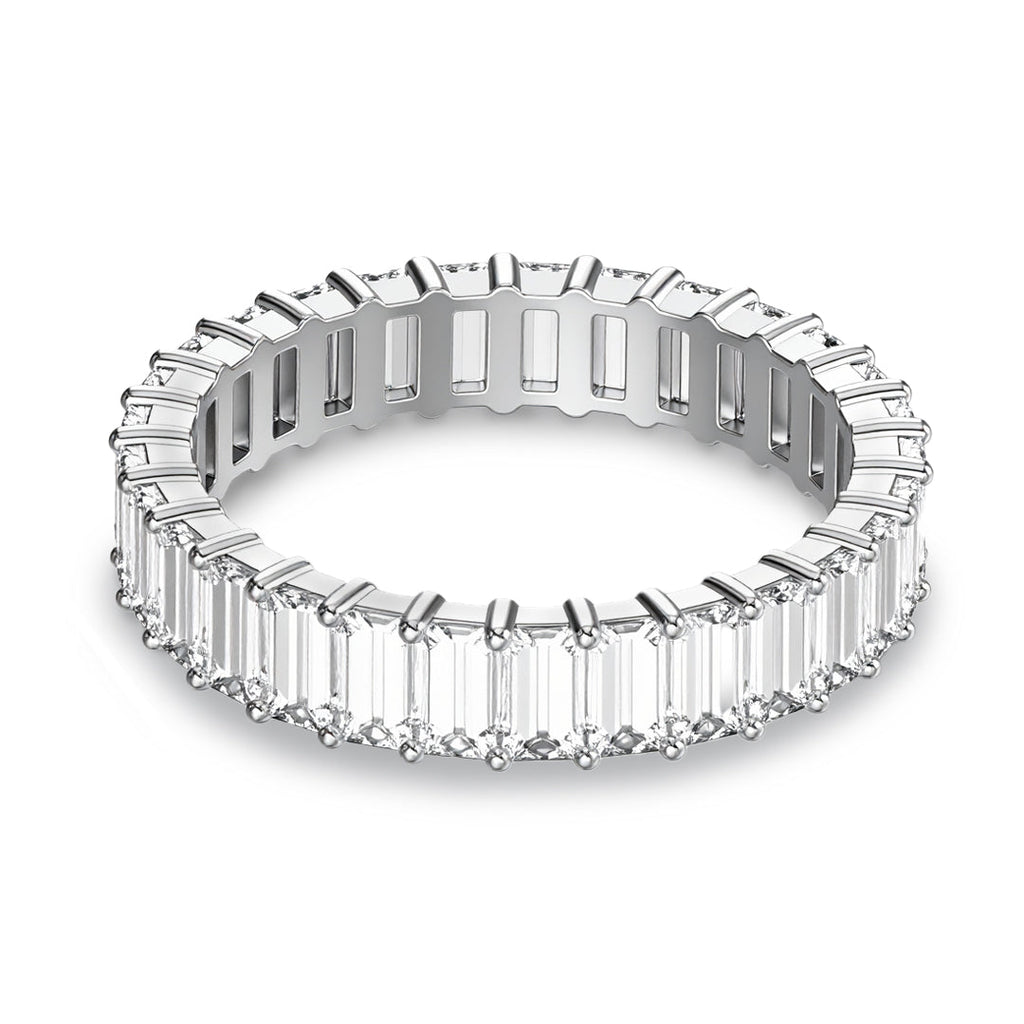 Ariston Emerald-Cut Moissanite Eternity Ring 0