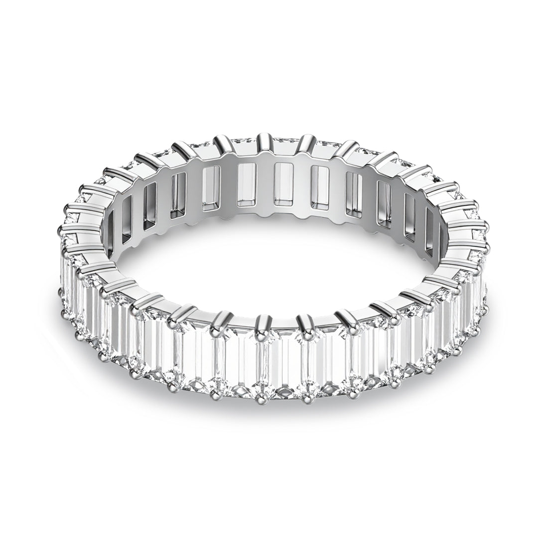 Ariston Emerald-Cut Moissanite Eternity Ring 0