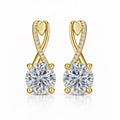 Ayla Moissanite Earrings 0