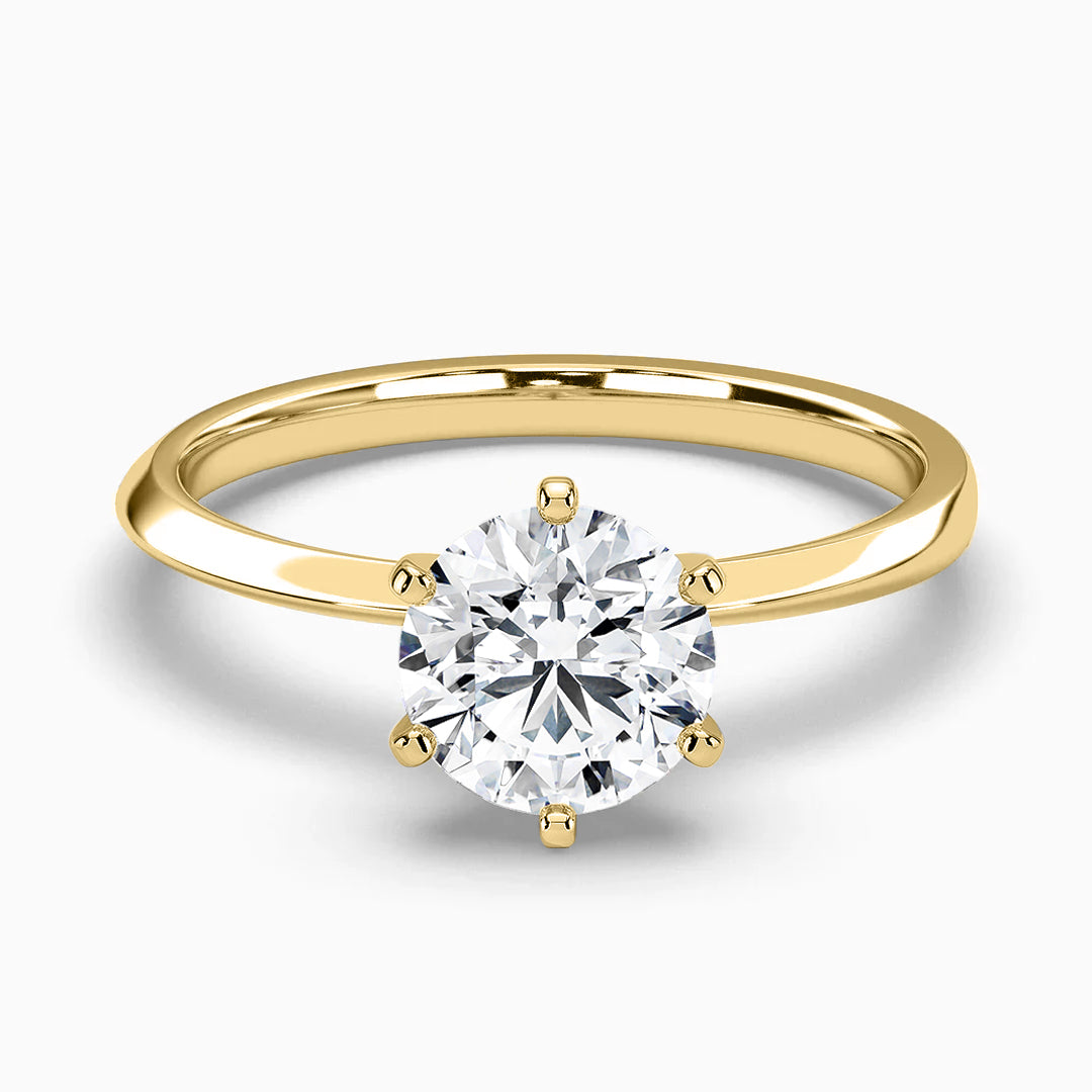 Celestia 6-Prong Solitaire Moissanite Ring 4