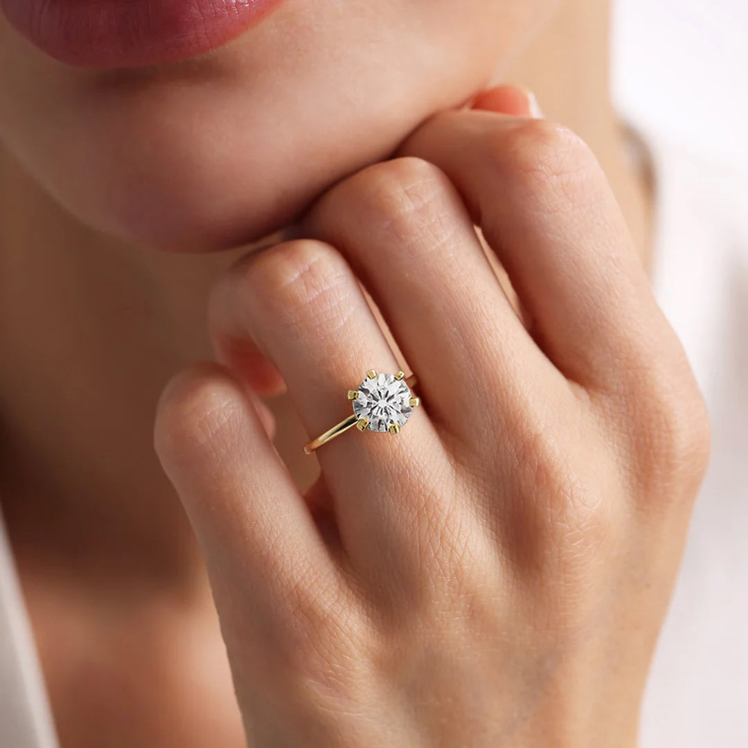 Celestia 6-Prong Solitaire Moissanite Ring 6