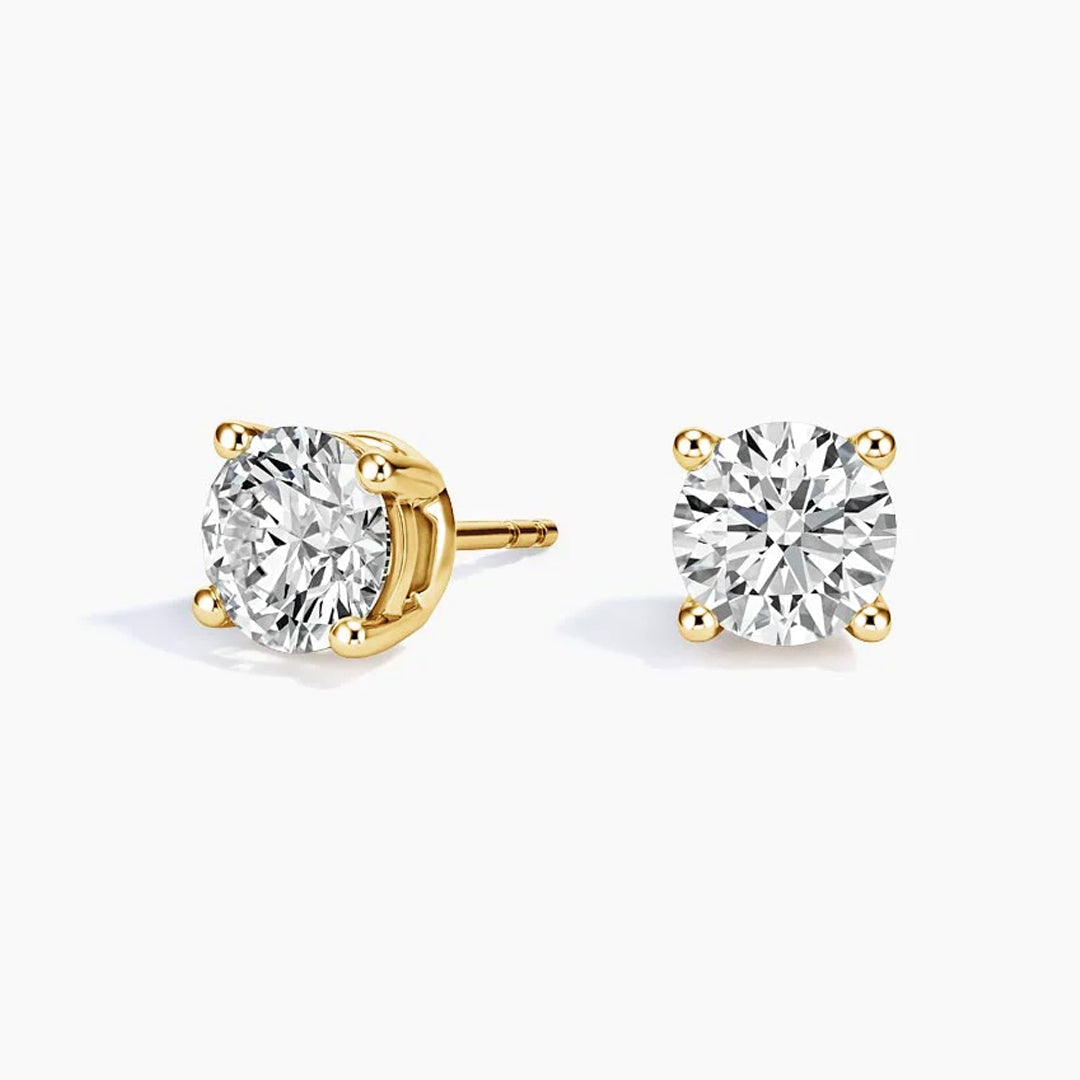 Celestia Moissanite Round-Cut Stud Earrings 5