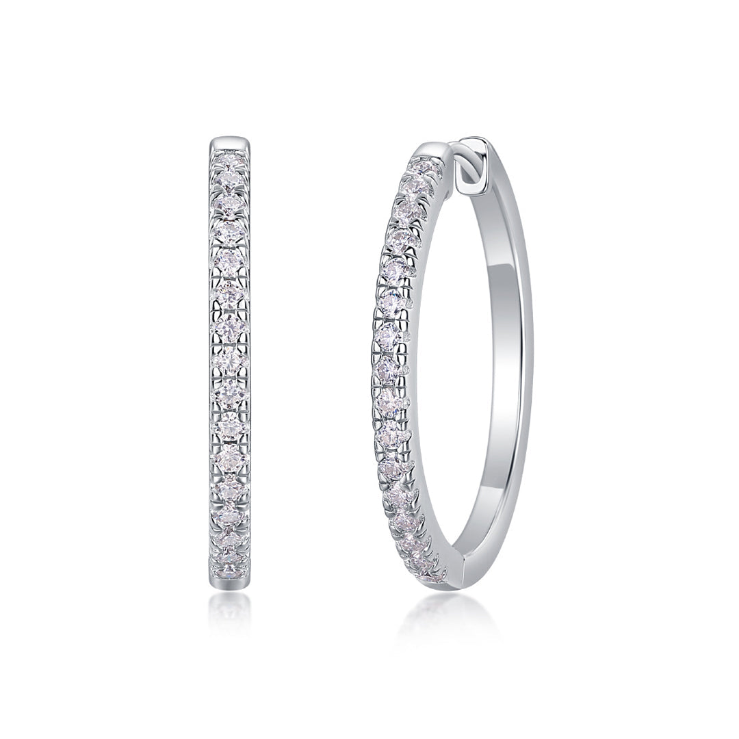 Chana Moissanite Hoop Earrings 0