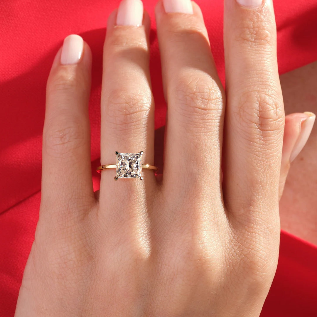 Isadora Princess-Cut Moissanite Ring 7