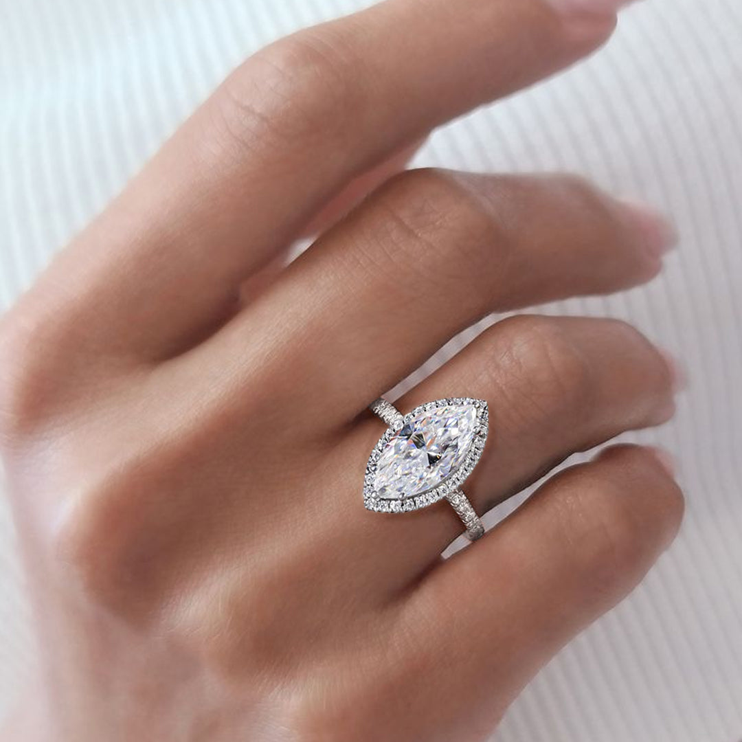 Marquessa Marquise-Cut Moissanite Ring 2