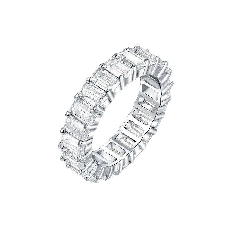 Ariston Emerald-Cut Moissanite Eternity Ring