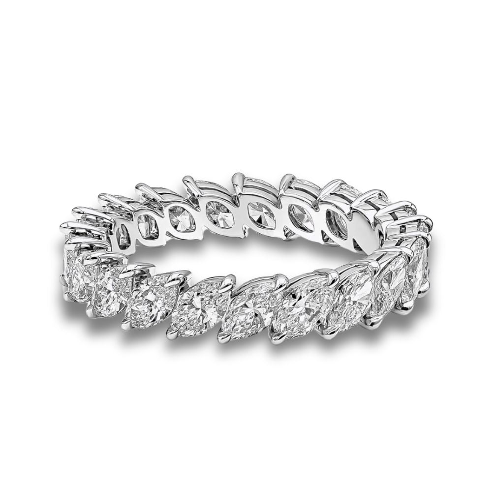 Petel Fleur Marquise-Cut Moissanite Eternity Ring 0