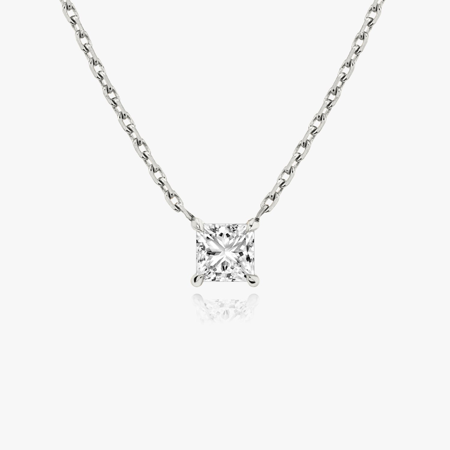 Valoria Princess-Cut Moissanite Pendant 0