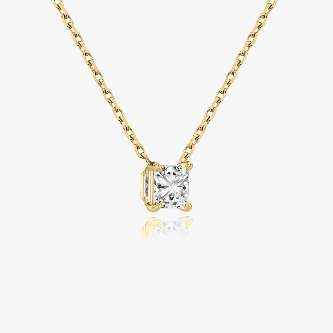 Valoria Princess-Cut Moissanite Pendant 5