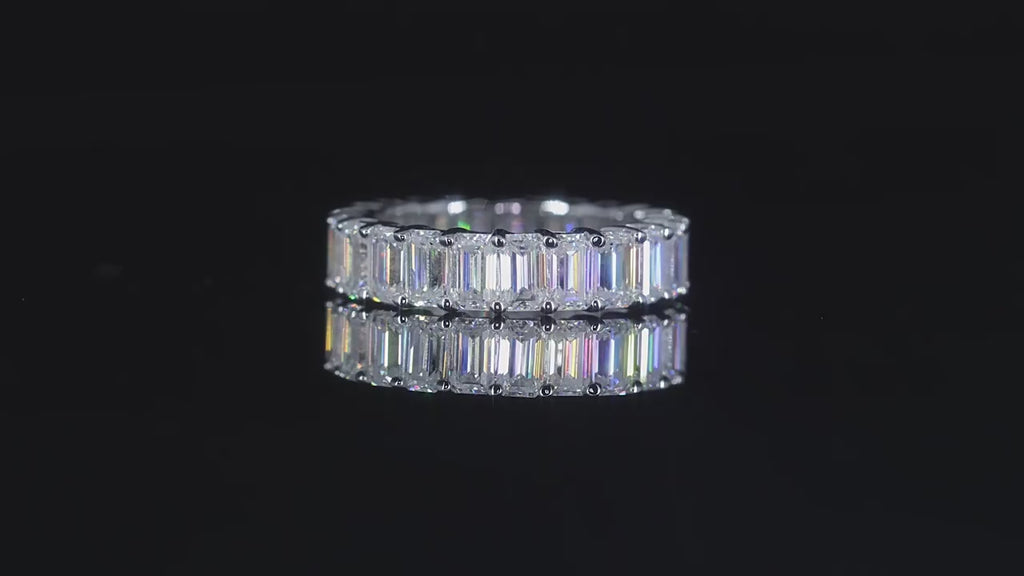 Ariston Emerald-Cut Moissanite Eternity Ring