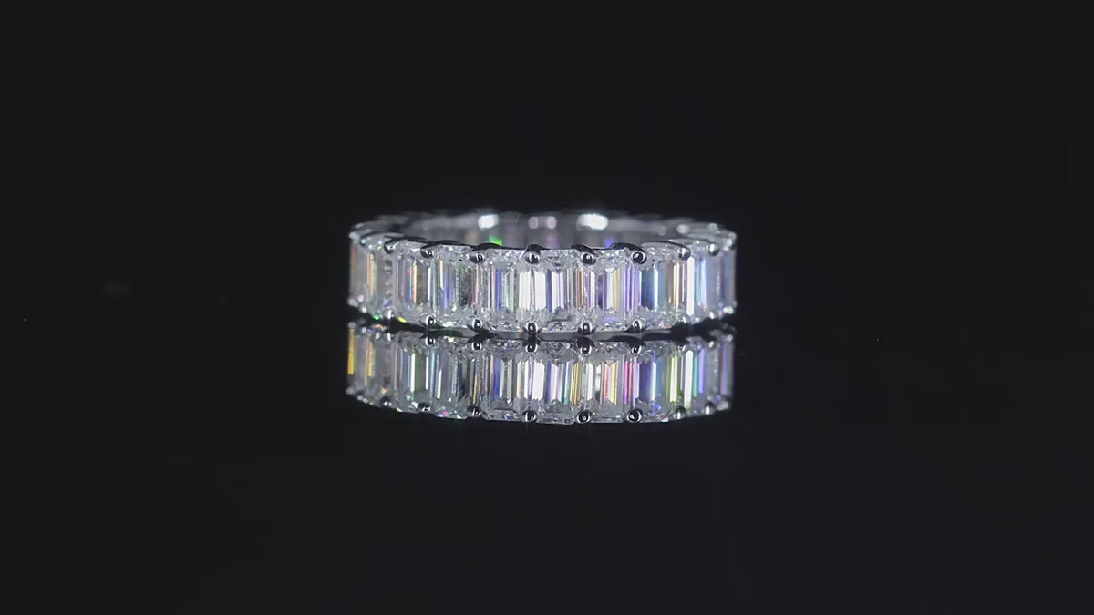 Ariston Emerald-Cut Moissanite Eternity Ring